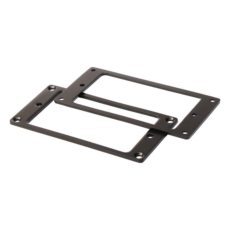 JIUWU Metal Flat Electric Guitar Humbucker Pickup Ring, Frame Mounting Ring for Bridge Pickup Black, Pack of 2 - Image 3